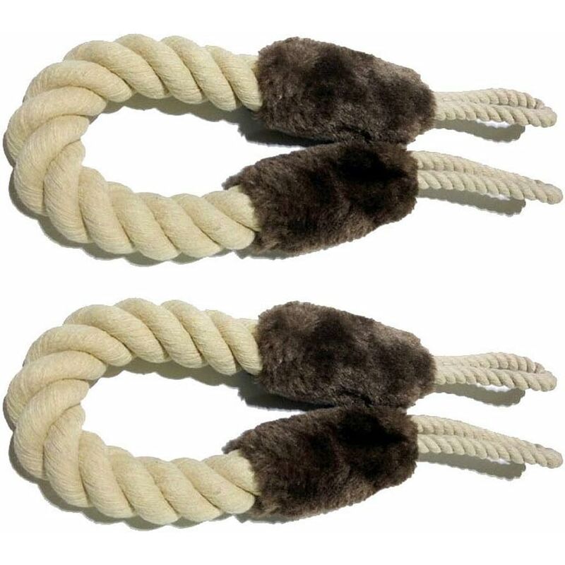 

Cuerda para tope de puerta, 2 protectores de espacio para puerta para mascotas