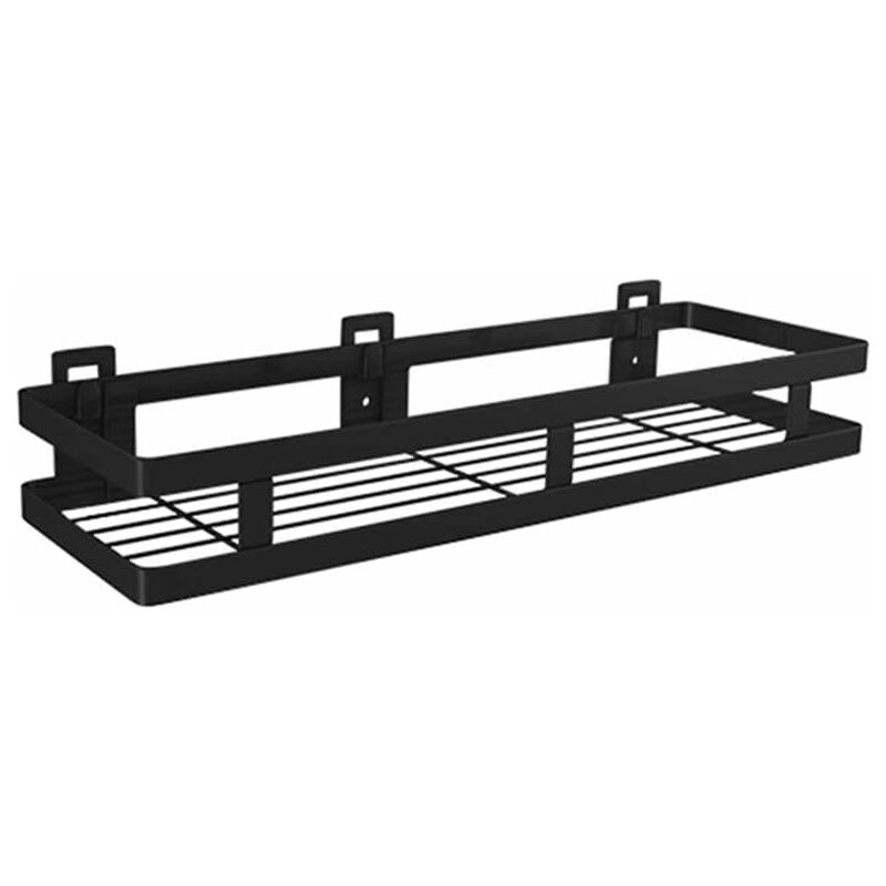 

Especiero sin taladro de 1 nivel de acero inoxidable negro de 20 a 50 cm, 40 cm