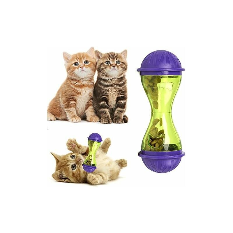 

Espeedy Dispensadores de comida para perros y gatos Dispensadores de comida para mascotas de juguete de plástico