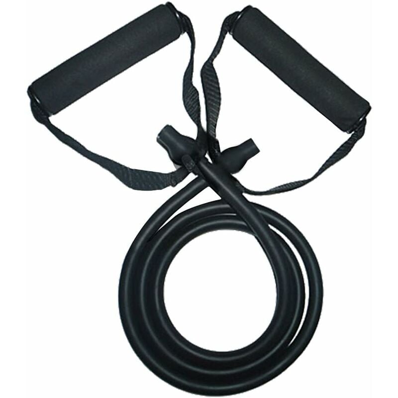 

Fitness Banda de resistencia elástica con agarre de espuma para deporte en casa Gimnasio Pilates Culturismo Tracción Tubo de ejercicio multifuncional