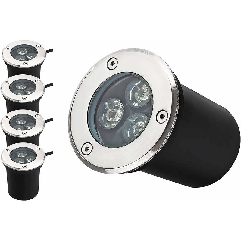 

Foco LED empotrable para exterior redondo 3W 230V AC 270Lumen Foco de jardín exterior 45 ° Blanco cálido 3000K para iluminación de senderos de jardín