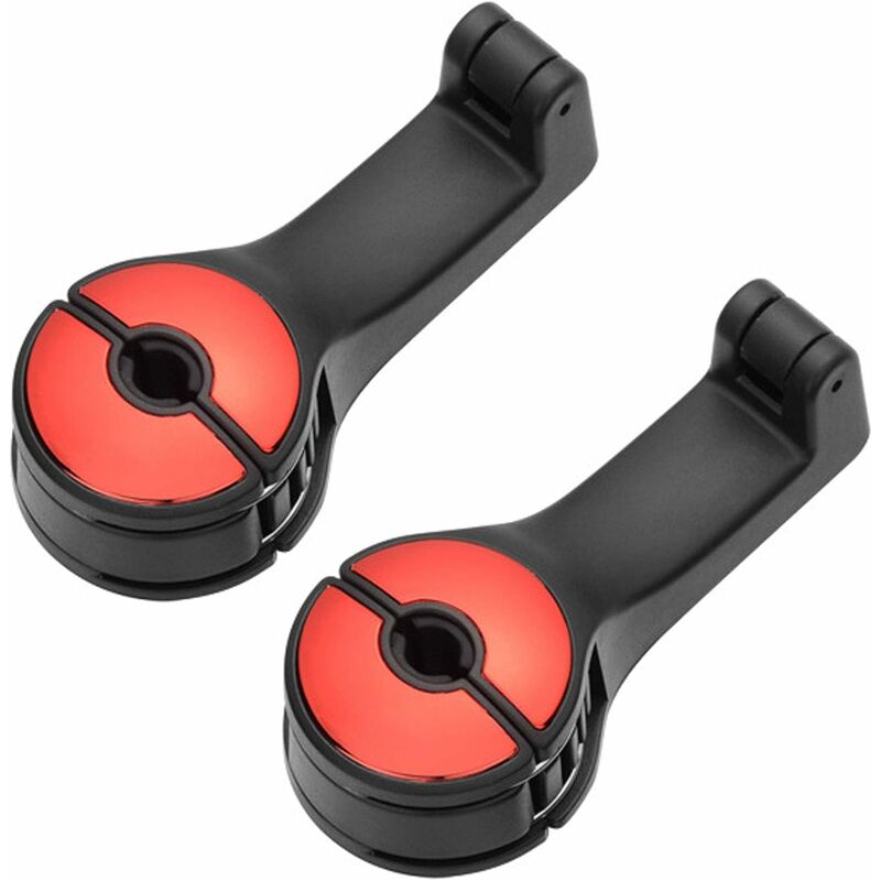 

Litzee - Ganchos para reposacabezas de coche Soporte para teléfono móvil, 2 piezas, Multifunción, Asiento delantero, Coche, Organizador de bolsos,