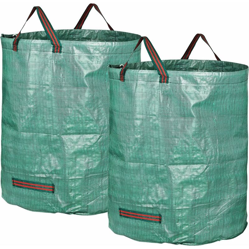 LITZEE GardenMate 2x sac de jardin 272l en tissu polypropylène robuste (PP)