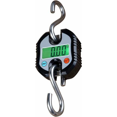 LITZEE Gepäckwaage, Küchenwaage, Industriewaage, tragbar, 150kg mit LCD-Display für Koffer, Angeln, Outdoor-Jagd (Schwarz)