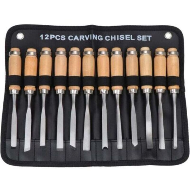 Image of Set von Burins zu/bei Main in/aus Holz Sculpté, Outil von Gouges für Menuiserie 12 in/aus 1