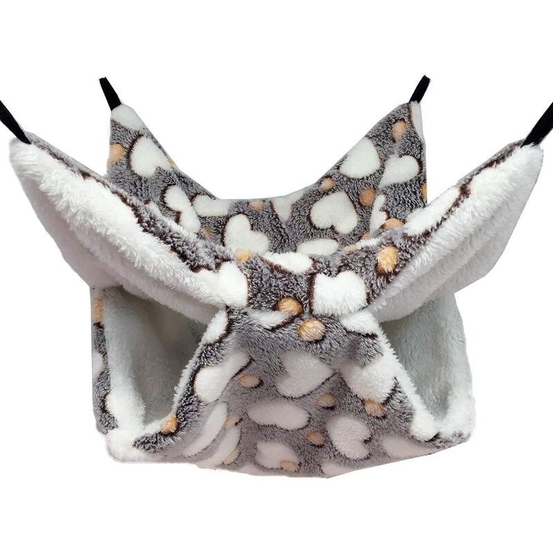

Hamaca jaula para mascotas, para chinchillas, ardillas, otros animales pequeños, 34 x 34 cm (café)