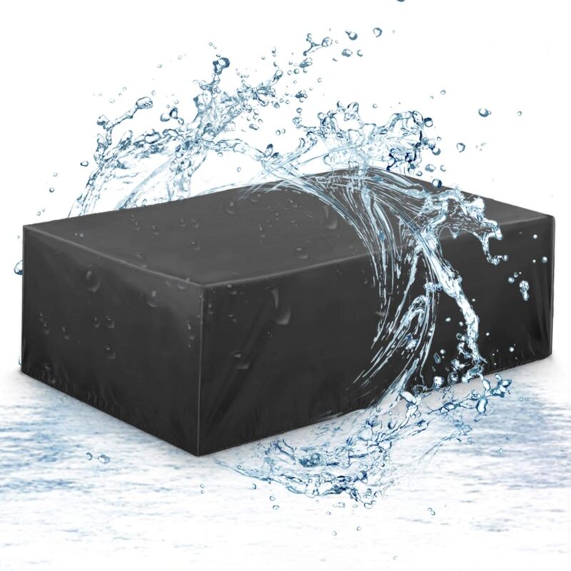 Housses de Meubles 315x160x74cm, Housse Salon de Jardin Imperméable, Housse de Protection Meubles Couverture de Jardin pour Table, Canapé,