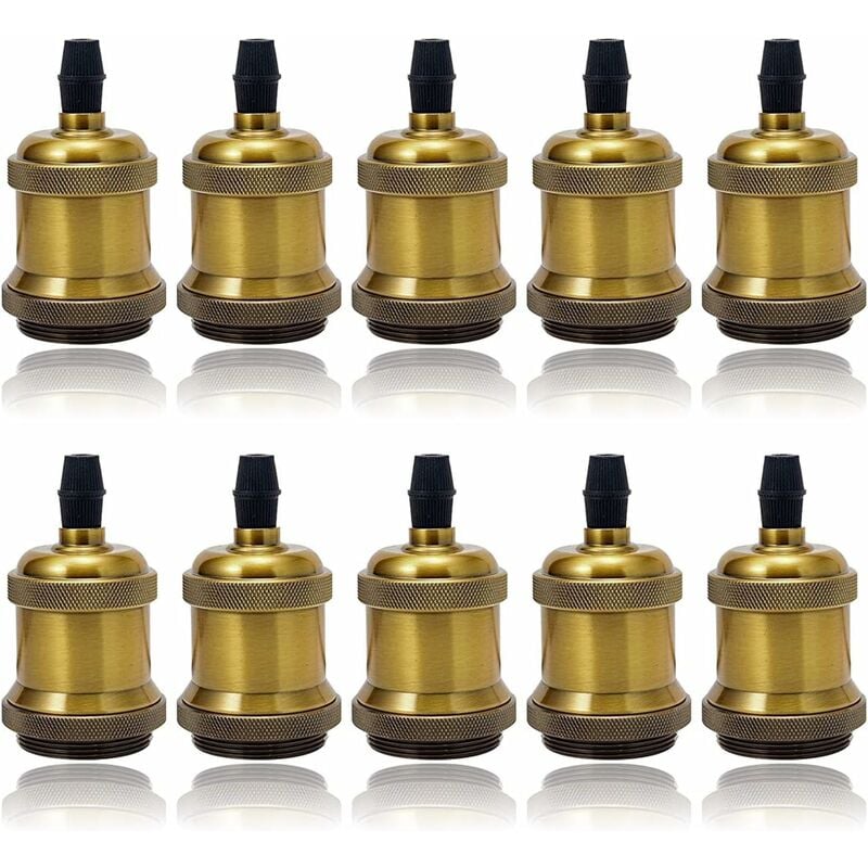 

Iluminación LED Toma de lámpara vintage Aspecto industrial Toma E27 Toma Edison Adaptador de luz colgante retro Aspecto metálico Accesorios para