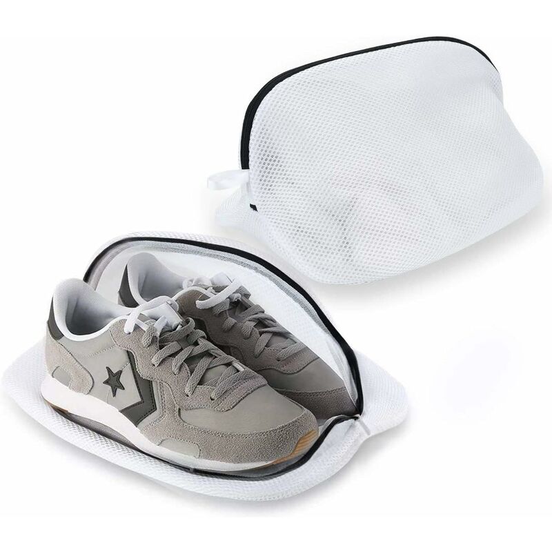 Jeu de 2 Sacs à Linge de qualité en Filet pour Chaussures/Chaussures de Sport pour Machine à Laver avec Fermeture Éclair Durable, Haute Protection à