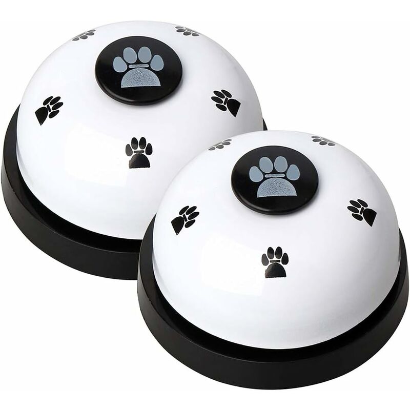 

Juego de 2 campanas de adiestramiento para perros y gatos con botón blanco grande
