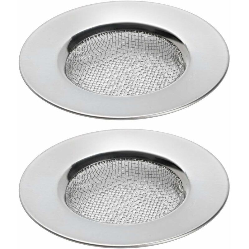 

Juego de 2 escurridores de fregadero de ducha, colector de pelo con orificio de enchufe, fregaderos de baño o cocina, filtros de desagüe de fregadero