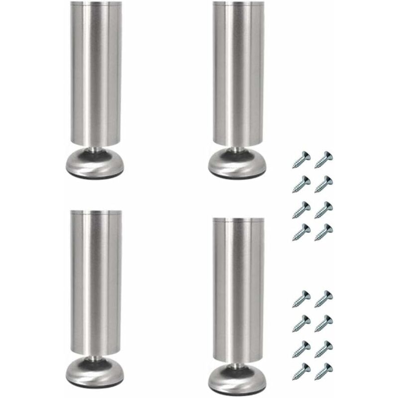 

Juego de 4 patas ajustables de acero inoxidable de 25 cm de grosor para soporte de TV y sofá