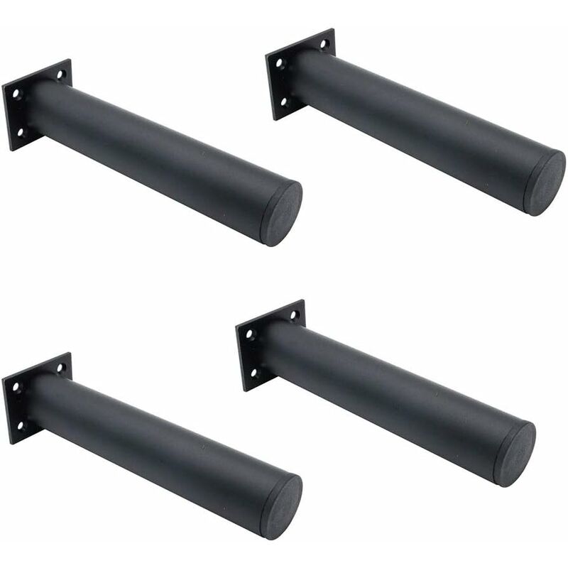 

Juego de 4 patas de mueble ajustables en color negro mate, 38 x 200 mm, patas de armario de TV de aleación de aluminio para mesa de centro, mueble,