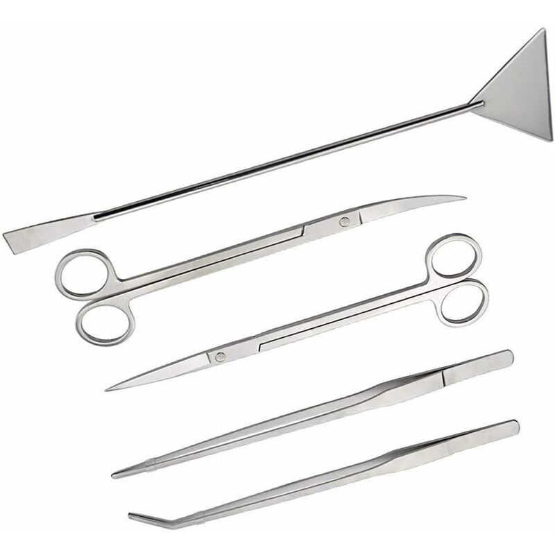 

juego de herramientas de acero inoxidable para acuario aquascaping pinzas kit de tijeras