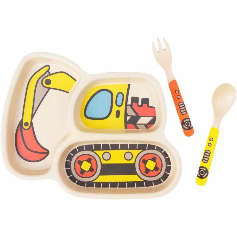 Juego de platos para niños Platos de bambú para niños
