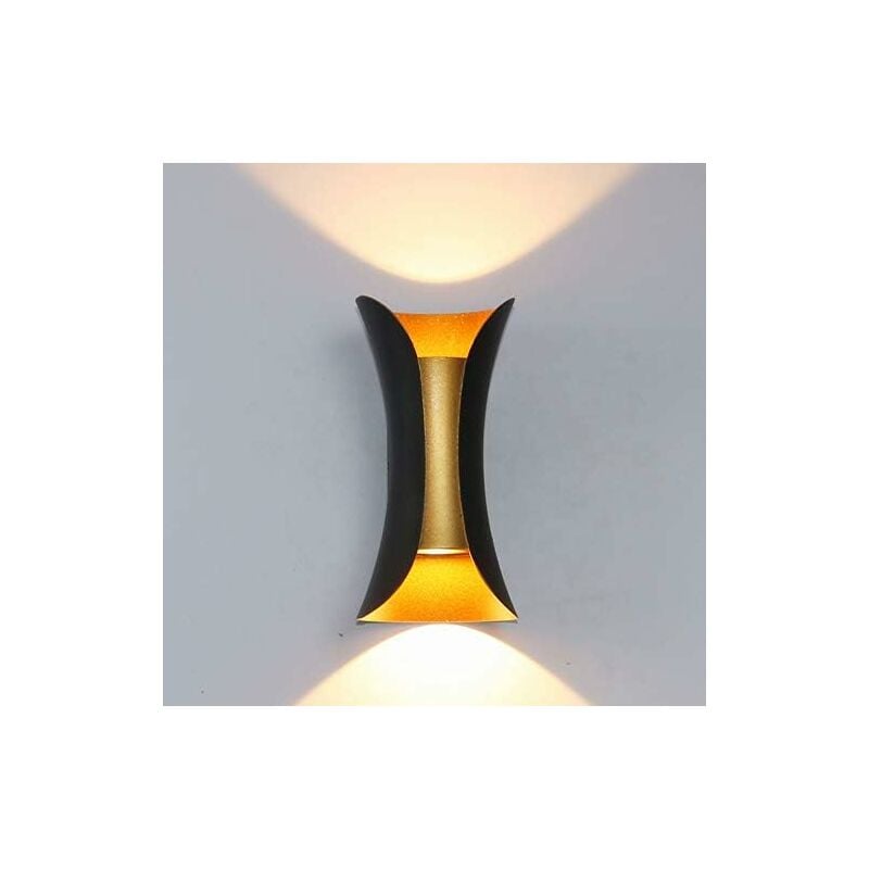 

Lámpara de pared interior 12W Lámpara moderna Luz de pared exterior Luz de pared de metal hacia arriba Luz de pared de metal 3000K Blanco cálido