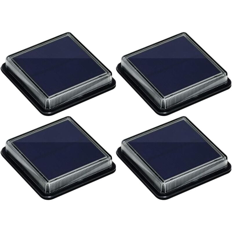 Lampe Solaire au Sol, Lumière Solaire Jardin IP68 étanche éclairage Solaire avec Auto On/Off Lampe de Sécurité pour Jardin, Escalier, Route, Chemin,