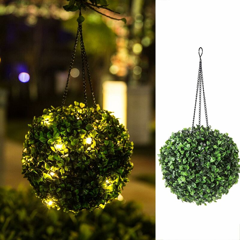 

Linterna solar colgante para exteriores, impermeable, que cambia de color, con cadena decorativa para colgar para patio, terraza, balcón, art déco de
