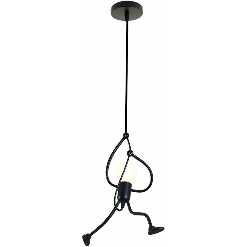 

Lámpara colgante, candelabro LED industrial retro vintage de metal E27 portalámparas adecuado para sala de estar dormitorio oficina
