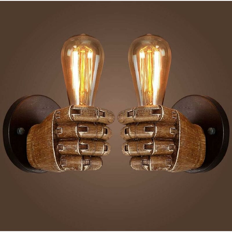 

Lámpara de pared antigua Faust Iluminación Lámpara de pared industrial vintage E27 Base de bombilla Edison para pasillo Cocina Dormitorio Restaurante