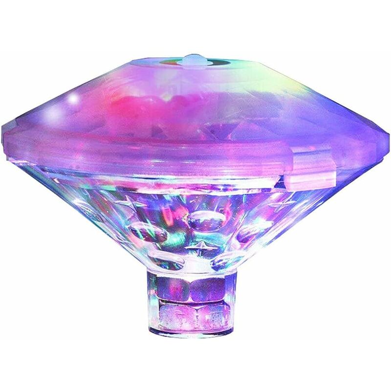 

Lámpara flotante subacuática LED Disco Aqua Glow Multicolor intermitente Baño Estanque Piscina Spa Spa Fiesta Luz nocturna con 7 modos de patrón