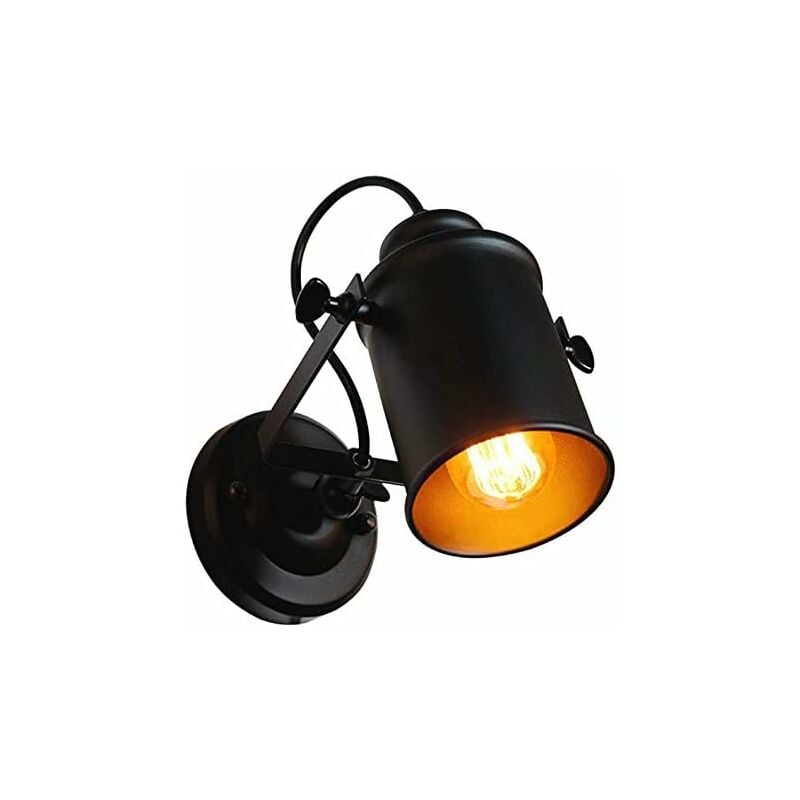 

Litzee - Lámparas de pared de interior, aplique industrial, lámparas colgantes decorativas E27 en brazo con brazo giratorio