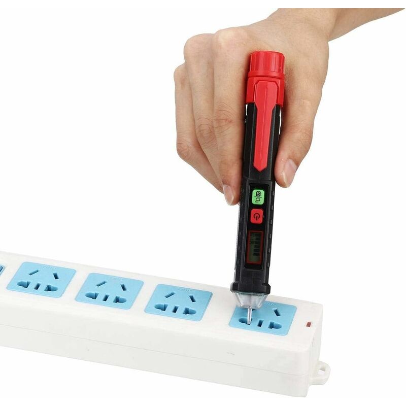 

Lápiz de prueba de voltaje de CA / CC, detector de lápiz multifunción de sensibilidad de voltaje de 12 V-1000 V, detector de voltaje sin contacto