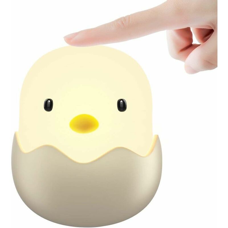 

Litzee - Luz de noche de cáscara de huevo, Luz de noche para bebé, Plástico, Beige