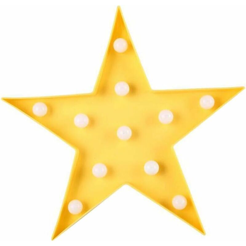 

Litzee - Luz de noche LED en forma de estrella / Luz de noche para niños Lámpara LED decorativa para dormitorio Fiesta de cumpleaños Navidad