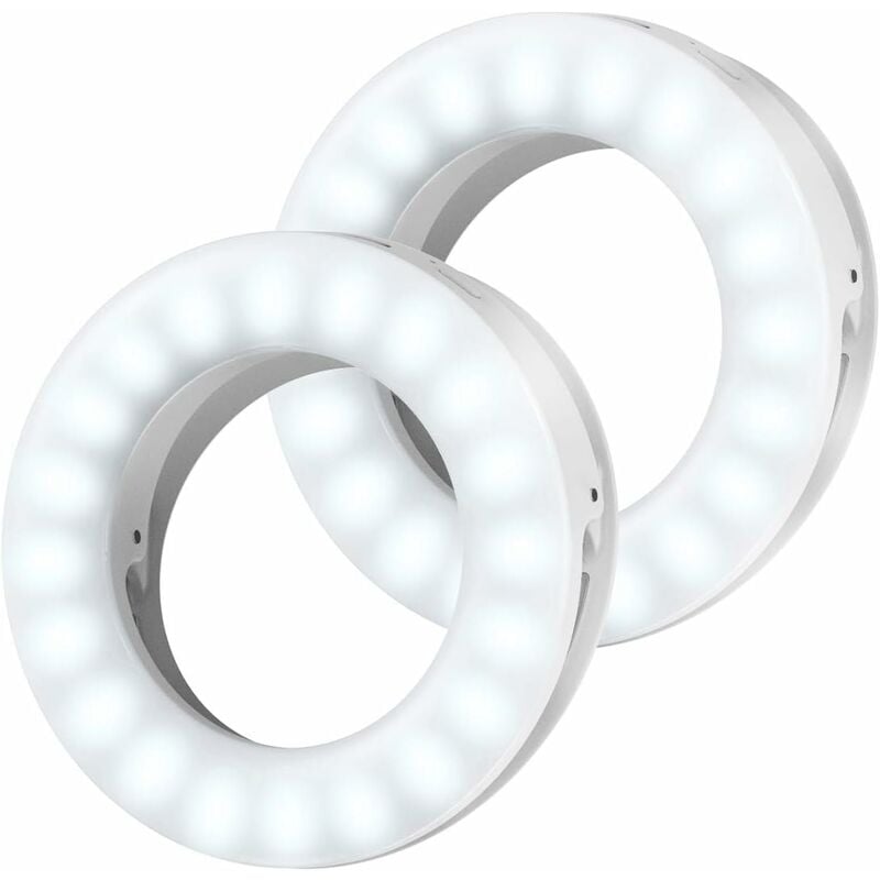

Luz para selfies, anillo de luz para teléfono móvil, anillo de luz para selfie, anillo de luz USB recargable con 3 niveles de brillo ajustables,