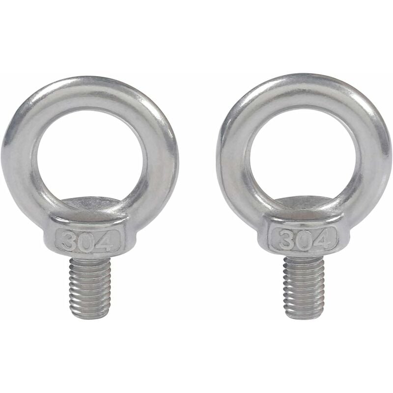 

M6X11 304 de acero inoxidable rosca macho anillo de elevación perno de ojo perno de ojo máquinas de tornillo hombro 10 Uds