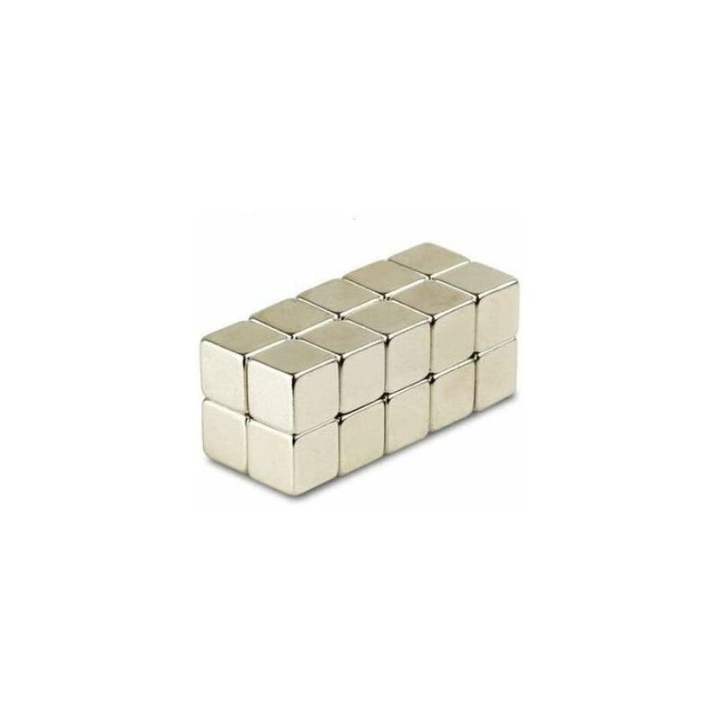 

Magnetastico | Juego de 50 imanes de neodimio N52 cúbicos 5x5x5 mm | Imán del refrigerador Imán permanente del cubo del imán del tablero magnético