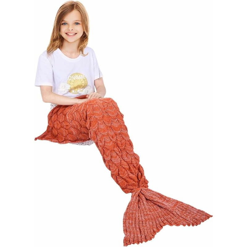 

Manta de cola de sirena para vestir, All Seasons, cálida manta para sofá cama, edredón, sala de estar, saco de dormir para niños, escamas de pescado,