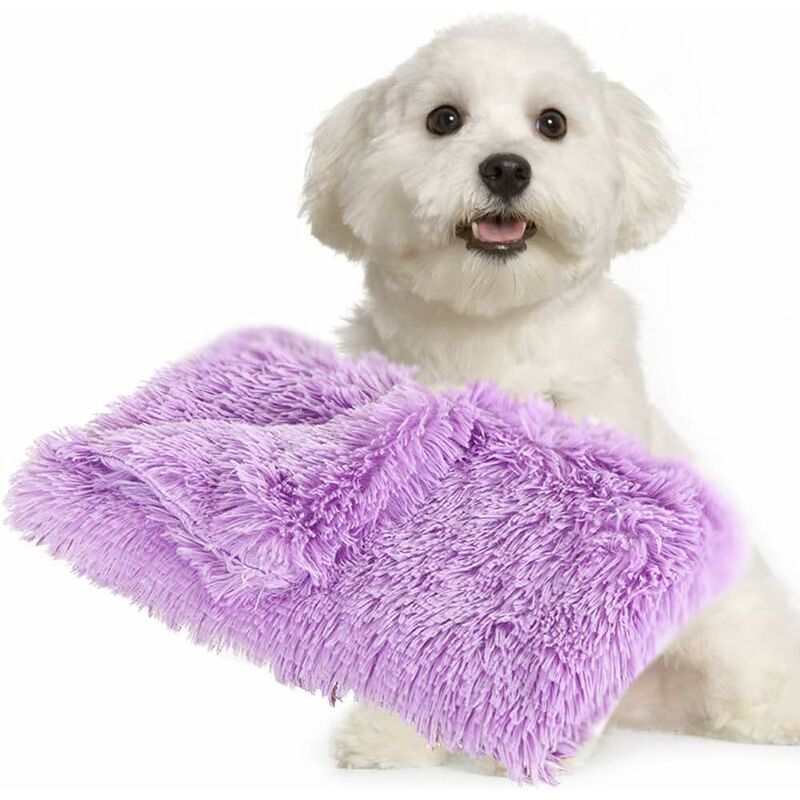 

Manta de forro polar suave lavable para perros y gatos (L, morado)