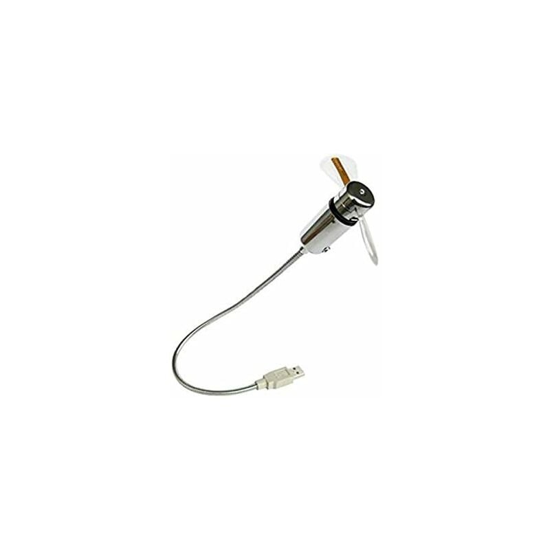

Mini USB LED Parpadeante Ventilador programable Palabra de edición para computadora portátil (Plata)