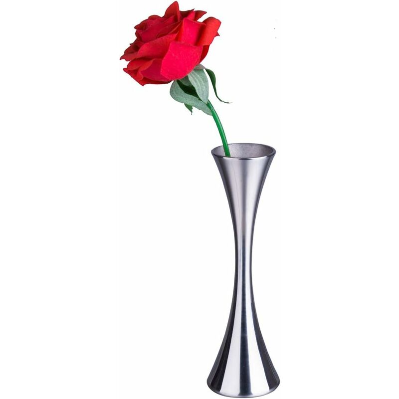 mini vase soliflore à fleurs en acier inoxydable pour décoration de maison, salon, bureau et centres de table, 17 cm de haut - aiducho