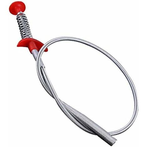 LITZEE Drain Snake, Drain Hair Remover - Thin, Soft and Easy to Use - Drain  Relief Auger (2 + 5 Stainless Steel Plastic)