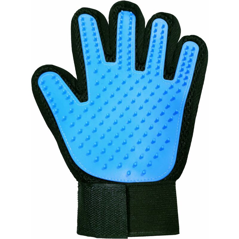 

NA Pet Grooming Glove Depiladora para pelo de gato y perro Herramienta para aflojar el molde Puntas de silicona suave para masajes Cepillado y lavado