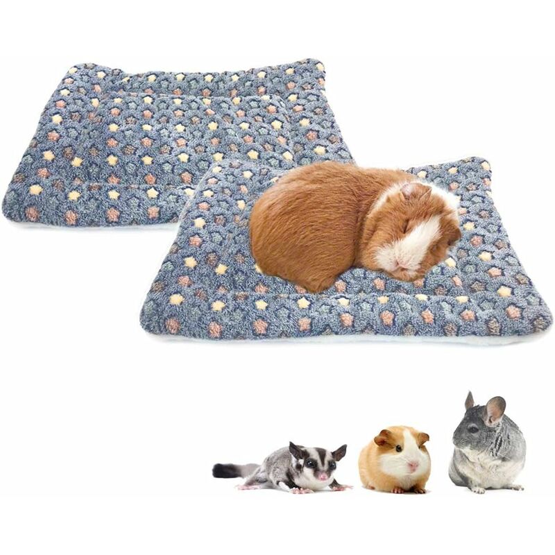 

Paquete de 2 almohadas cuadradas de felpa de conejillo de Indias Para hámsters Azúcar Erizo Accesorios para jaulas de conejos