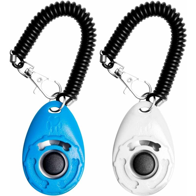 

paquete de 2 clicker para adiestramiento de perros con correas