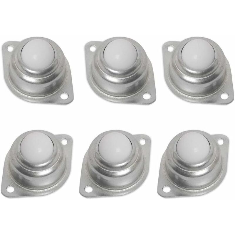 

Paquete de 6 ruedas de bola de repuesto para muebles con brida de metal