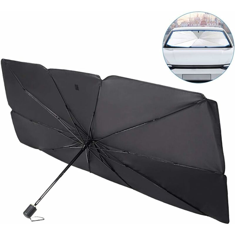 

Parasol plegable para parabrisas de coche Protección UV y térmica 65x110x125 cm