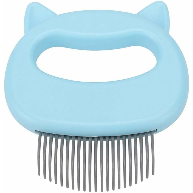 

Pet Cat Dog Shell Peine, Cepillo de limpieza para depilación y limpieza para perros pequeños y medianos (Azul)