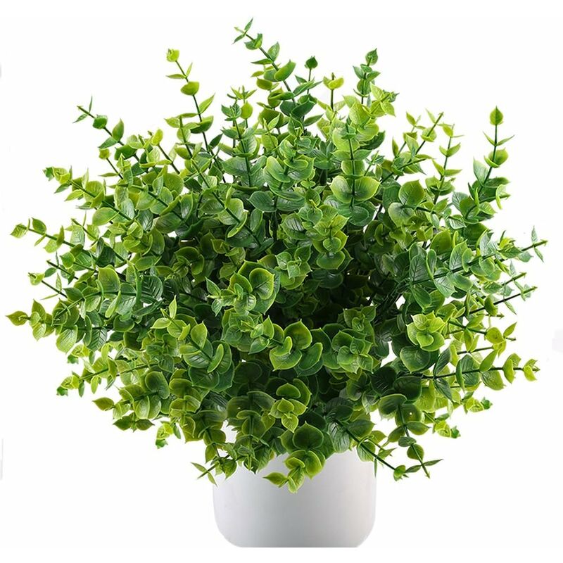 

Litzee - Plantas artificiales Arbustos de plástico Plantas de plástico Plantas de simulación Verde 4 piezas
