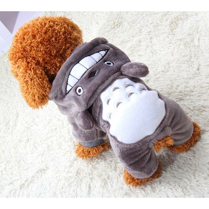 

Pooch Dog Ropa para mascotas Sudadera Camisa cálida Abrigo de otoño Abrigo de otoño para perros Ropa de moda Mono, Gris, XL