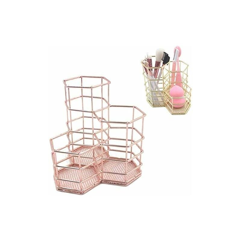 

Portalápices, portalápices de malla, portalápices de moda calado de hierro, portalápices de arte, cesta de almacenamiento de brochas de maquillaje,