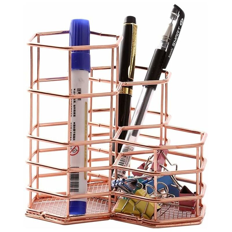 

portalápices portalápices moda calado hueco patrón de rosas olla de malla recipiente para bolígrafo pluma carcaj portaplumas organizador de