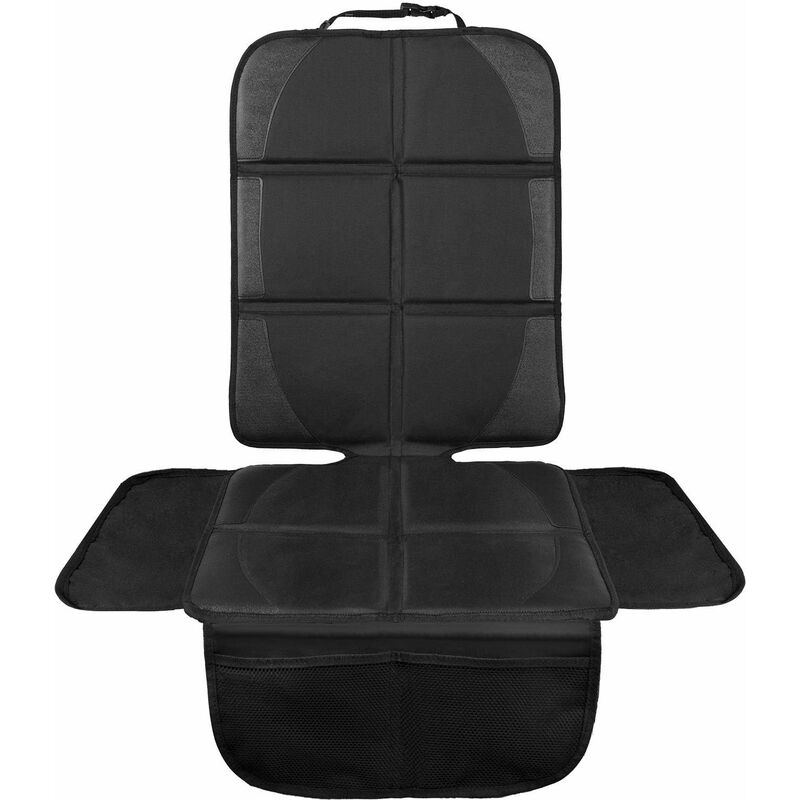 Protection de siège voiture - pour siège auto - protection siege arriere voiture enfants haut de gamme - compatible ISOFIX (noir) - Litzee