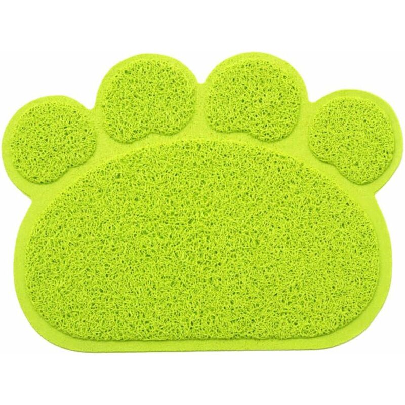

PVC forma de pata gato perro estera bandeja de arena cubierta antideslizante comida tazón de agua bandeja de alimentación