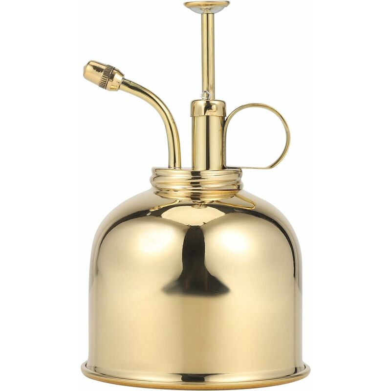 

Regadera de latón retro de 300 ml, metal de cobre vintage, para jardinería, flores, planta, artesanía, maceta de jardín, herramienta, rociador